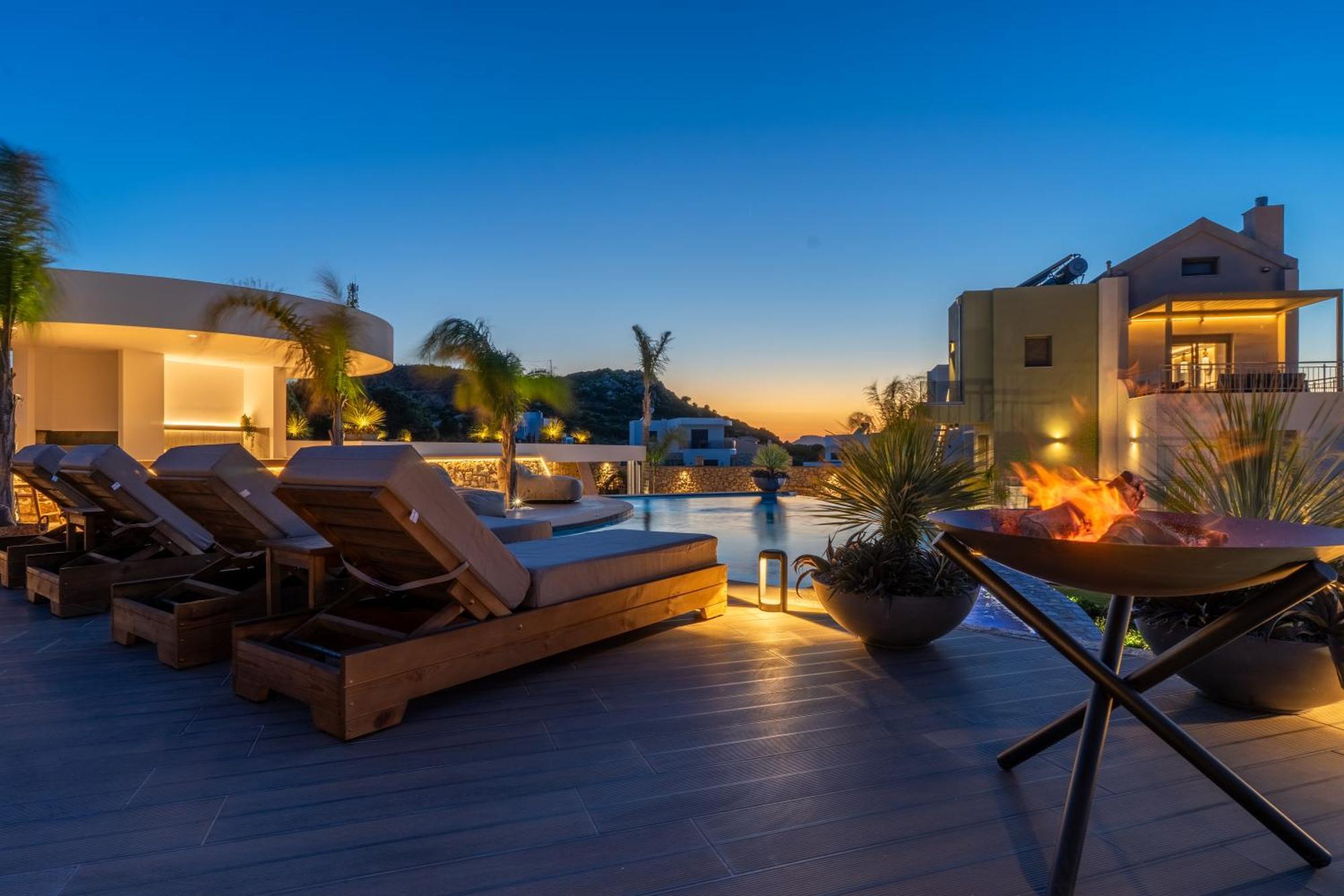 Rhode Luxury Villa Kalithies Exteriör bild